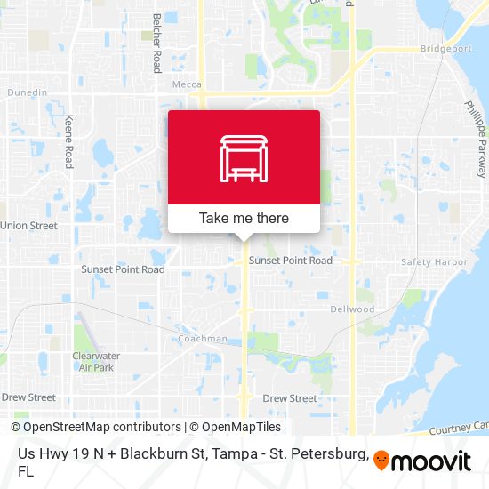 Us Hwy 19 N + Blackburn St map