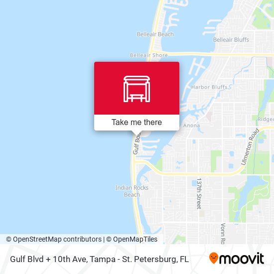 Gulf Blvd + 10th Ave map
