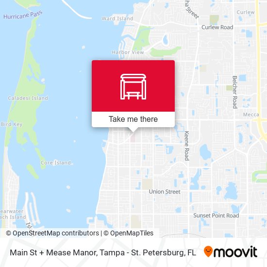 Main St + Mease Manor map