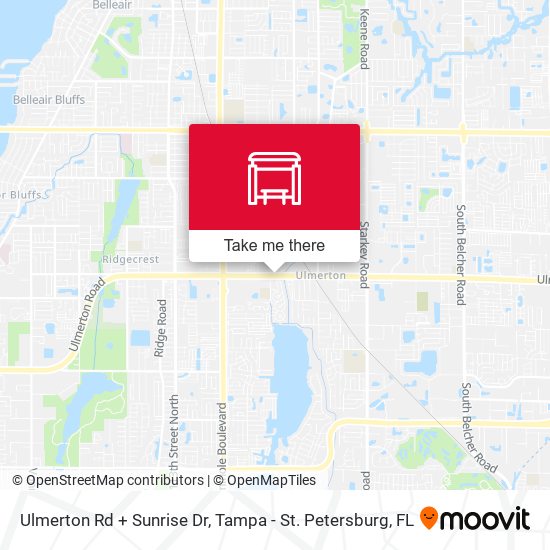Mapa de Ulmerton Rd + Sunrise Dr