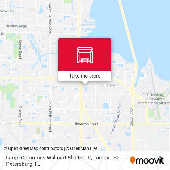 Largo Commons Walmart Shelter - D map