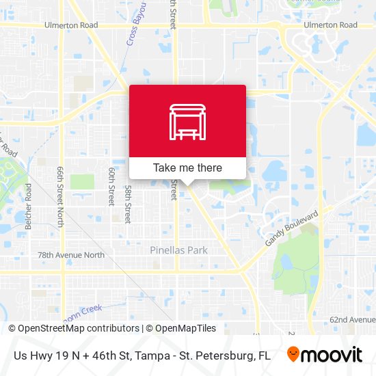 Mapa de Us Hwy 19 N + 46th St