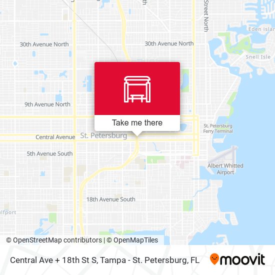 Mapa de Central Ave + 18th St S