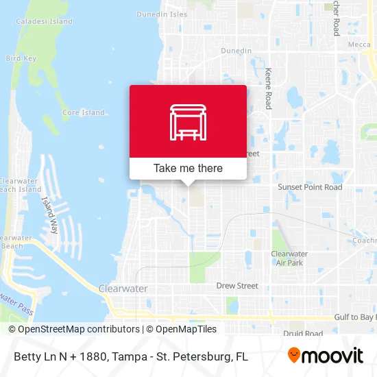 Betty Ln N + 1880 map