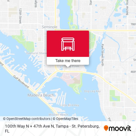 Mapa de 100th Way N + 47th Ave N