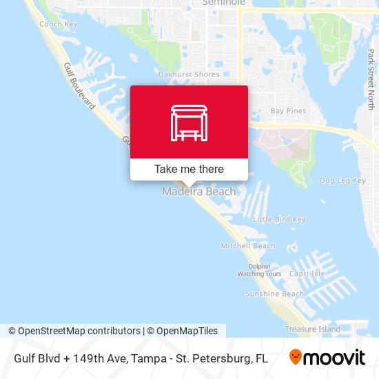 Mapa de Gulf Blvd + 149th Ave