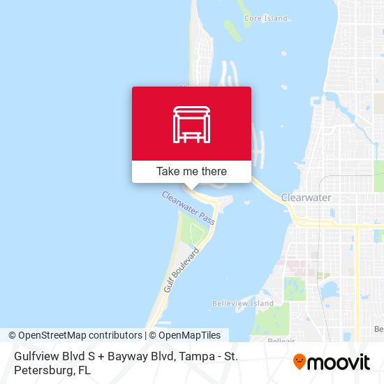 Mapa de Gulfview Blvd S + Bayway Blvd