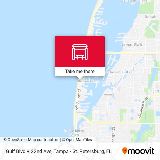 Mapa de Gulf Blvd + 22nd Ave