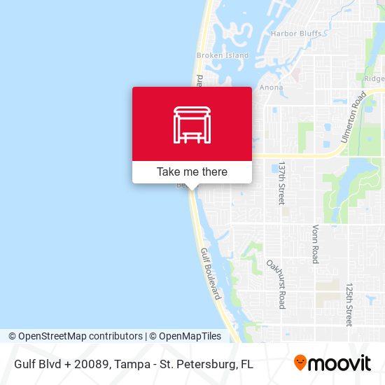 Gulf Blvd + 20089 map