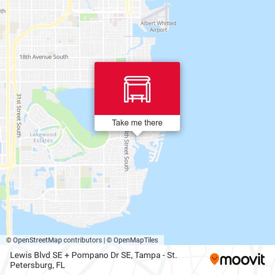 Mapa de Lewis Blvd SE + Pompano Dr SE