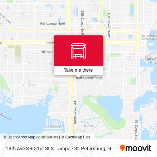 18th Ave S + 31st St S map