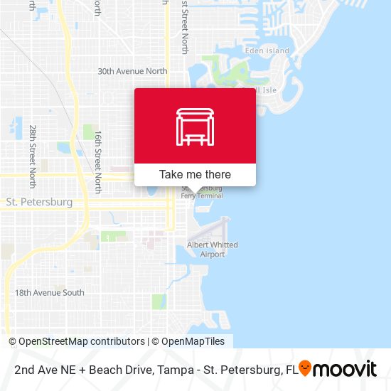 Mapa de 2nd Ave NE + Beach Drive