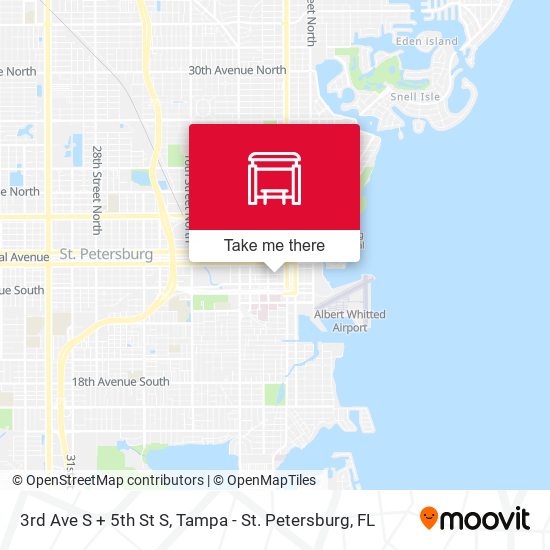 Mapa de 3rd Ave S + 5th St S