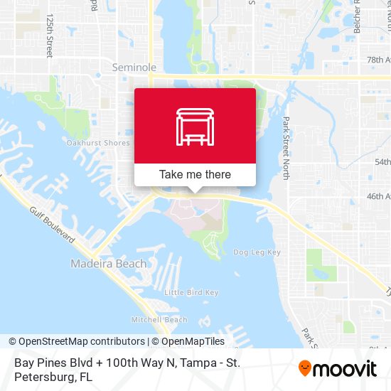 Mapa de Bay Pines Blvd + 100th Way N