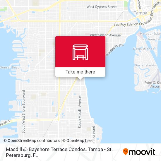 Mapa de Macdill @ Bayshore Terrace Condos