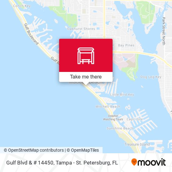 Mapa de Gulf Blvd & # 14450