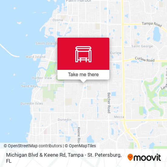 Michigan Blvd & Keene Rd map