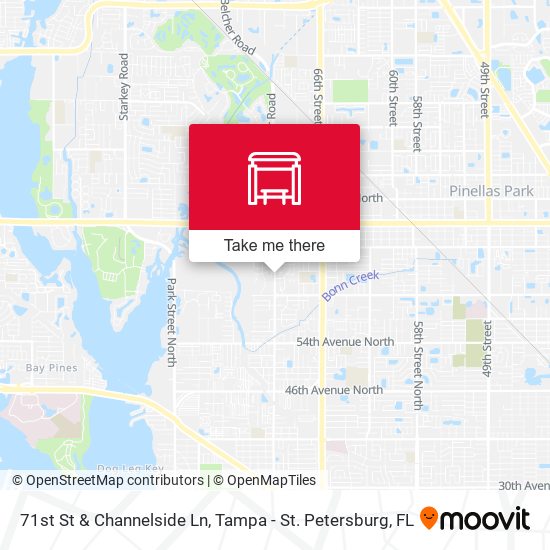 71st St & Channelside Ln map
