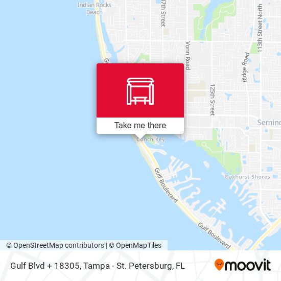 Gulf Blvd + 18305 map