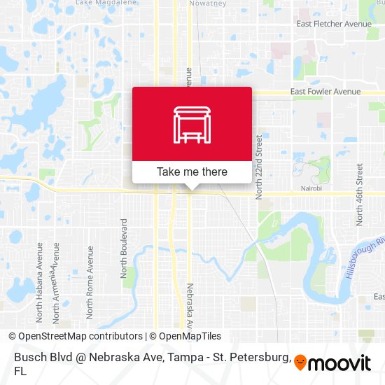 Busch Blvd @ Nebraska Ave map