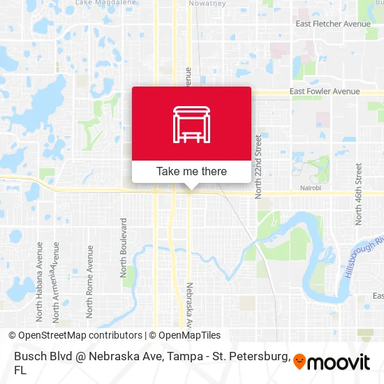 Busch Blvd @ Nebraska Ave map