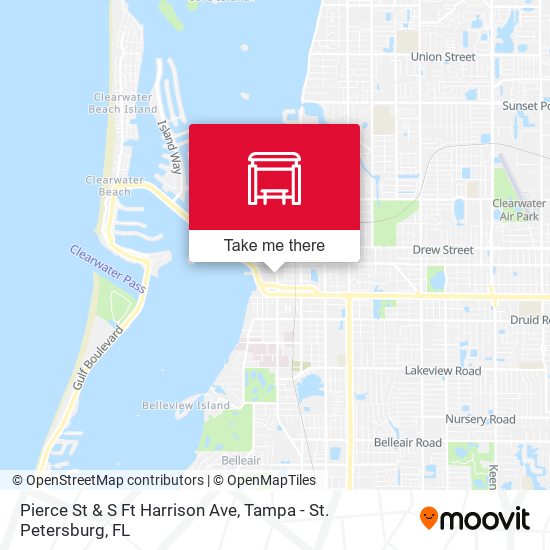 Mapa de Pierce St & S Ft Harrison Ave