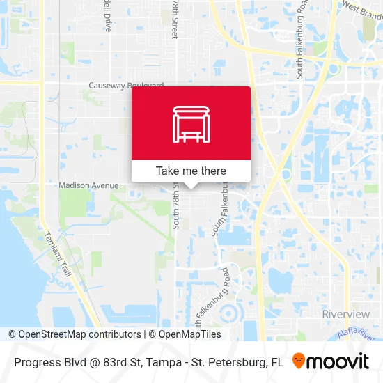 Progress Blvd @ 83rd St map