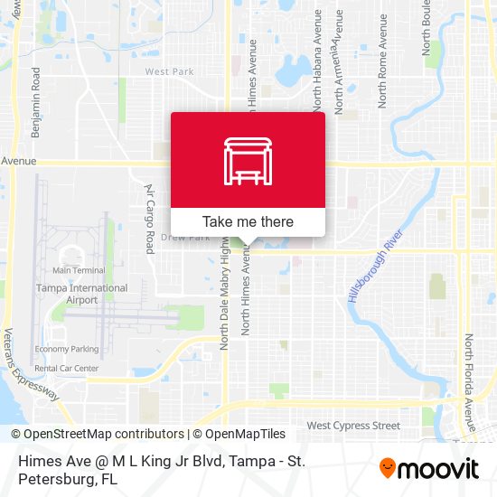 Himes Ave @ M L King Jr Blvd map