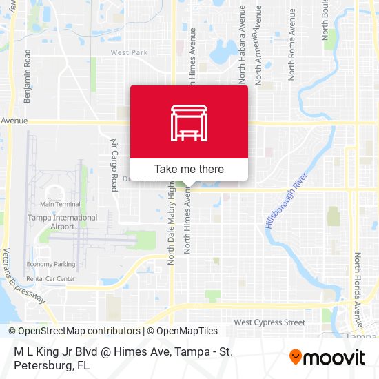 M L King Jr Blvd @ Himes Ave map