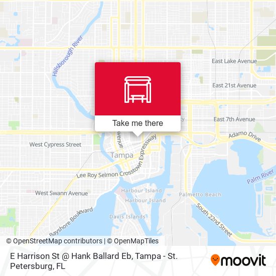 Mapa de E Harrison St @ Hank Ballard Eb