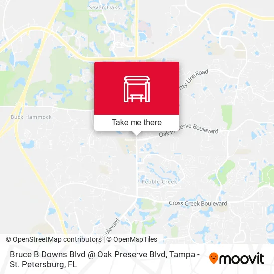 Bruce B Downs Blvd @ Oak Preserve Blvd map