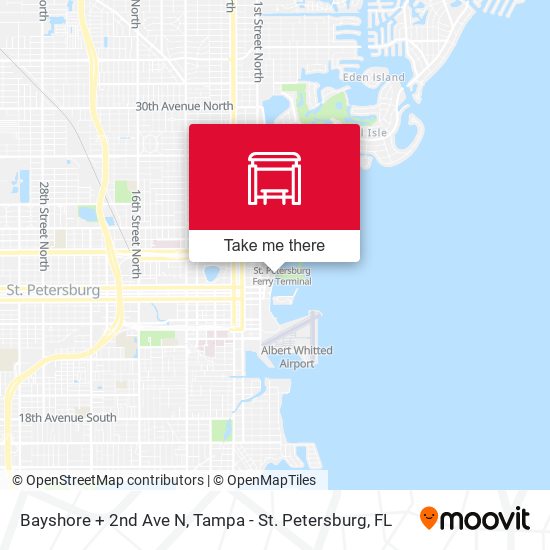 Bayshore + 2nd Ave N map