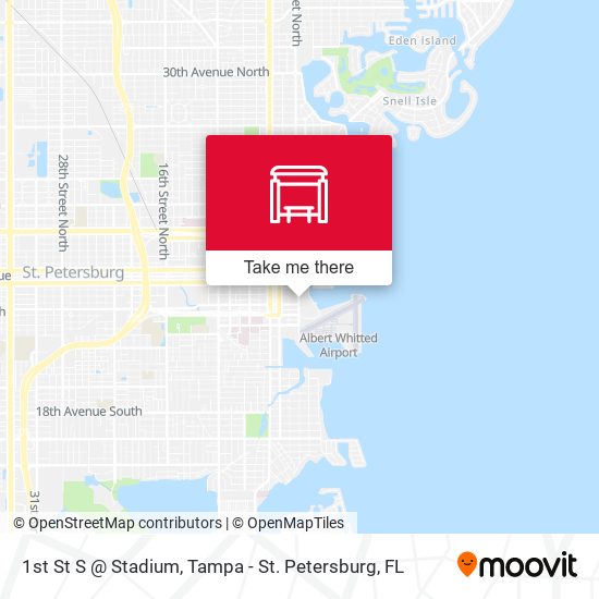 1st St S @ Stadium map
