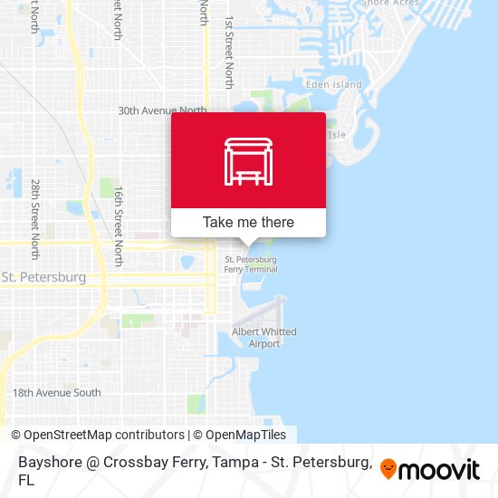 Mapa de Bayshore @ Crossbay Ferry