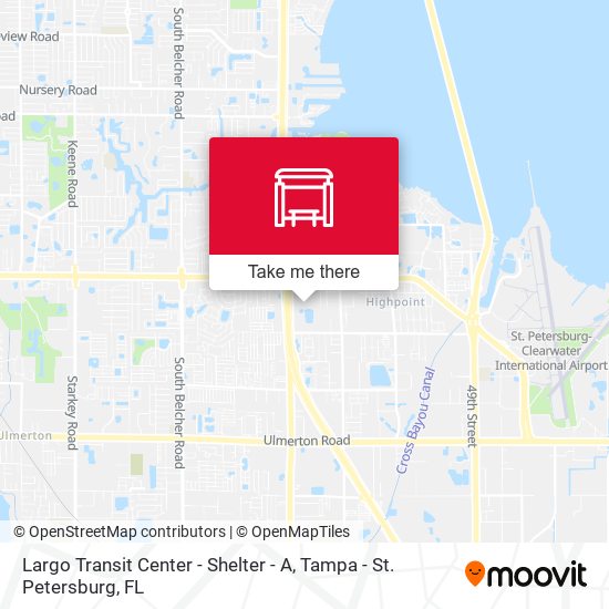Mapa de Largo Transit Center - Shelter - A