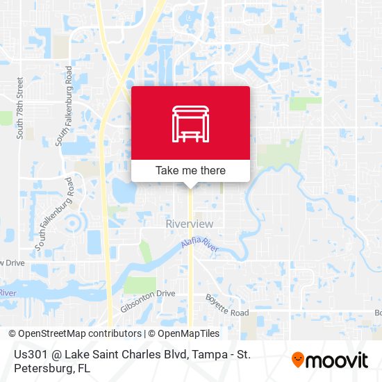 Us301 @ Lake Saint Charles Blvd map