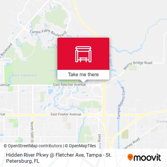 Hidden River Pkwy @ Fletcher Ave map