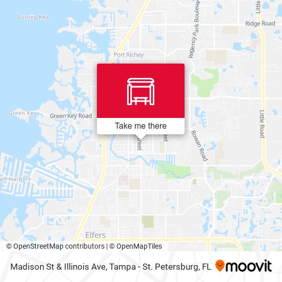 Madison St & Illinois Ave map