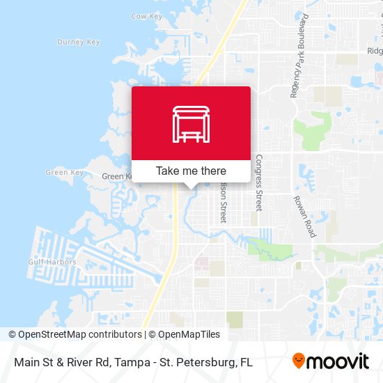 Main St & River Rd map