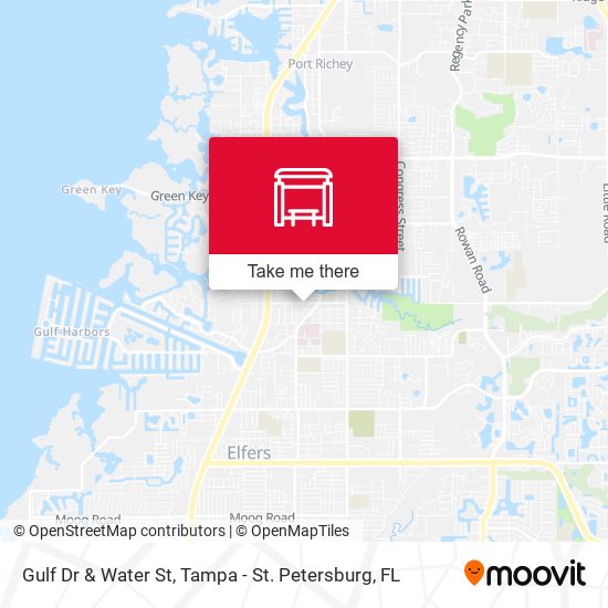 Gulf Dr & Water St map