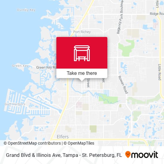 Mapa de Grand Blvd & Illinois Ave