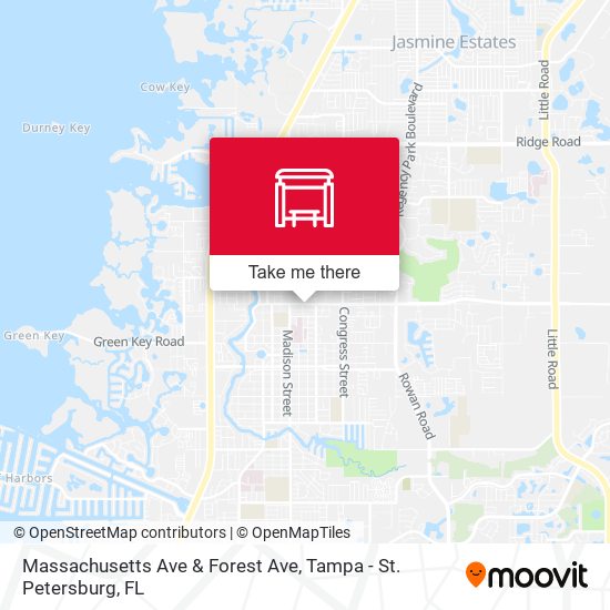 Mapa de Massachusetts Ave & Forest Ave