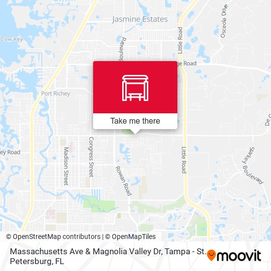 Massachusetts Ave & Magnolia Valley Dr map