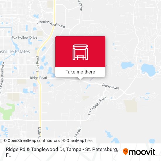Ridge Rd & Tanglewood Dr map