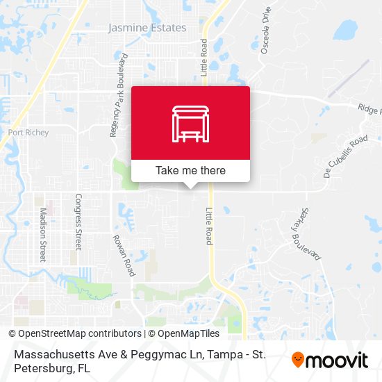 Massachusetts Ave & Peggymac Ln map