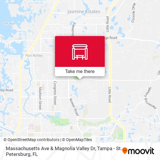 Mapa de Massachusetts Ave & Magnolia Valley Dr