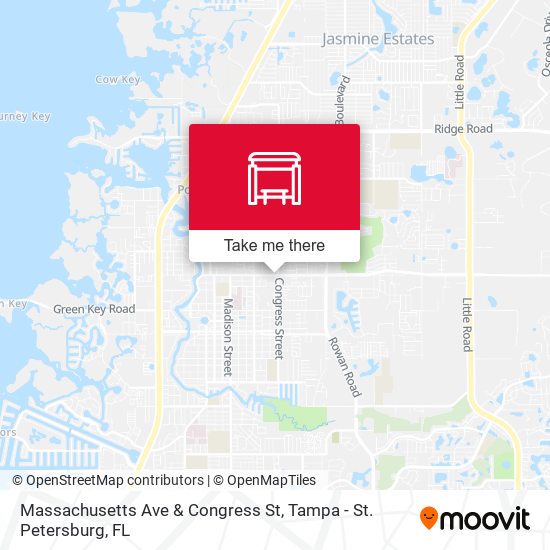 Massachusetts Ave & Congress St map