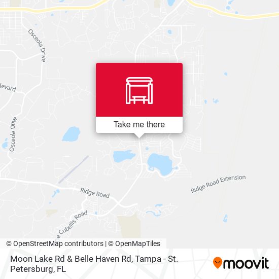 Moon Lake Rd & Belle Haven Rd map