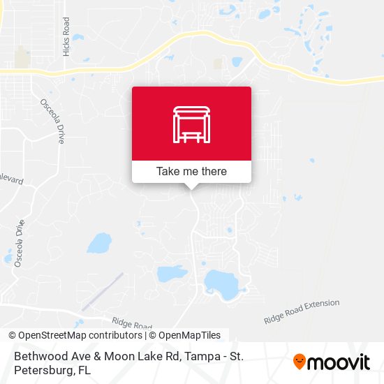 Mapa de Bethwood Ave & Moon Lake Rd
