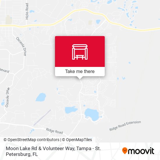Moon Lake Rd & Volunteer Way map